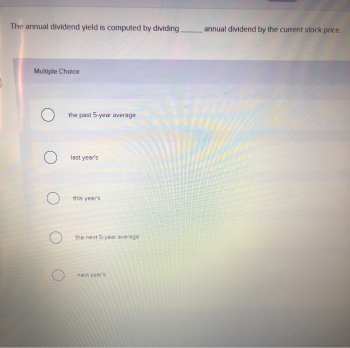 The first dividend will be paid next year in the amount of