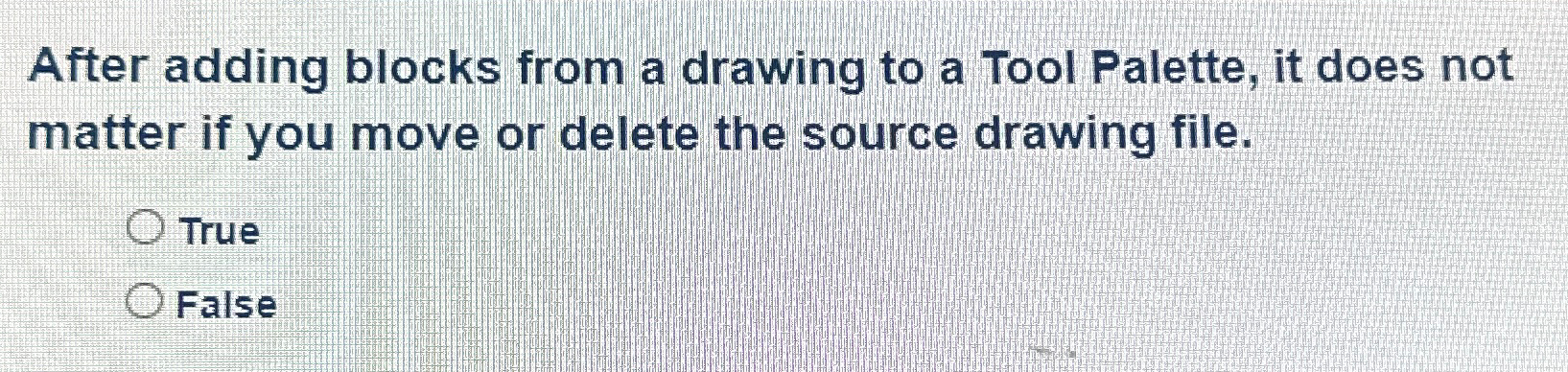  After adding blocks from a drawing to a Tool Palette, it