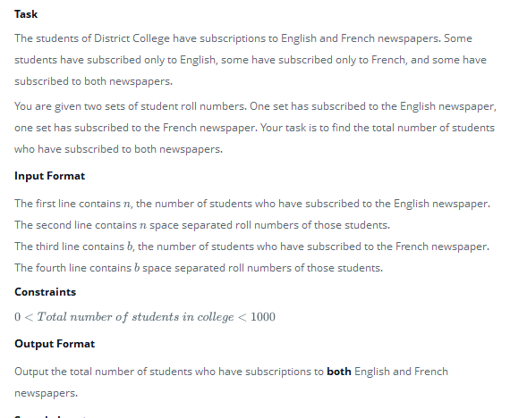 returns the intersection of a set and the set of elements in