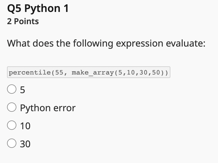 imported as np): counter = np.arange (0,40,10) total =0 for i in