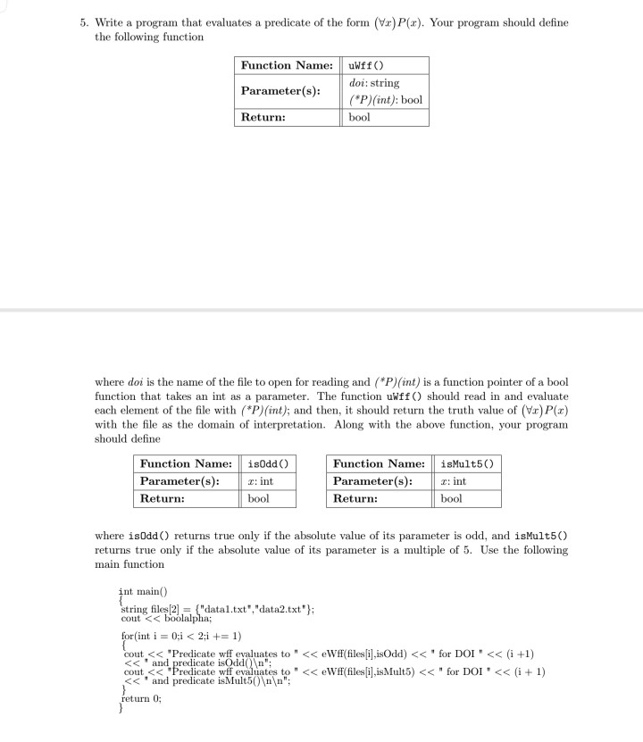  c++ please include comments 5. Write a program that evaluates a