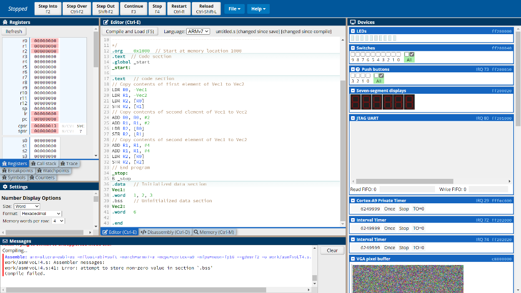  Identify and correct the errors in the following programs .org 0x1000