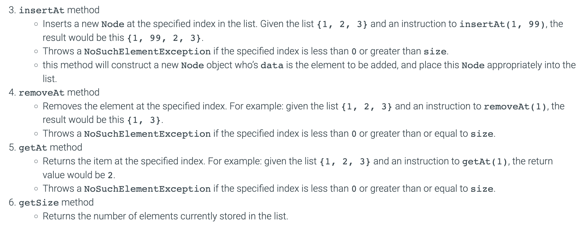 You are not allowed to use any of the standard Java collection