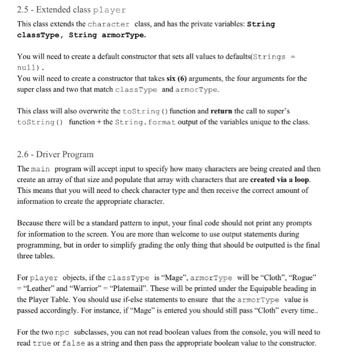 Objective The purpose of this assignment is for students to practice OOP