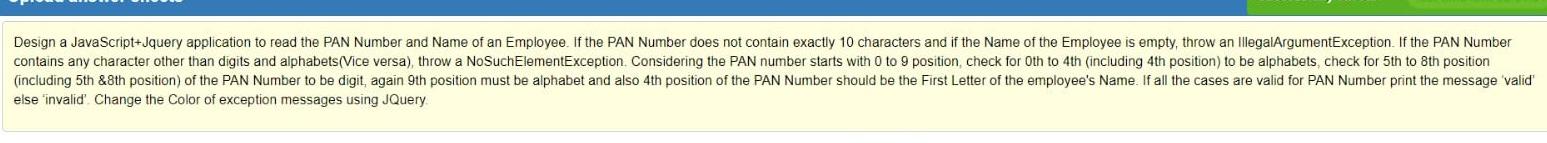 send ans as soon as possible Design a JavaScript+Jquery application to