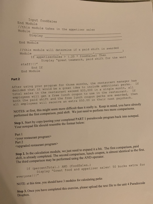 to think about the steps that take place in a program by