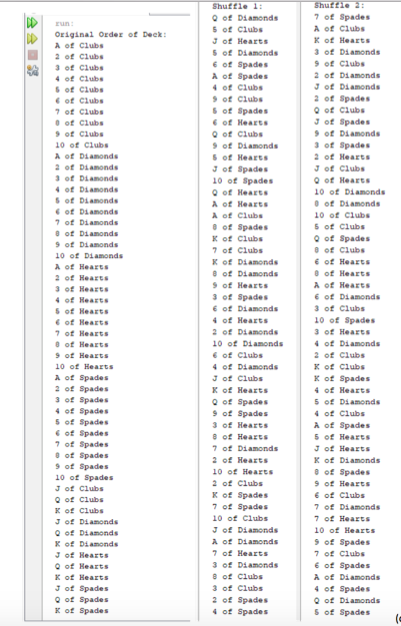 I need help writing this program code in Java. Virtual Playing Card