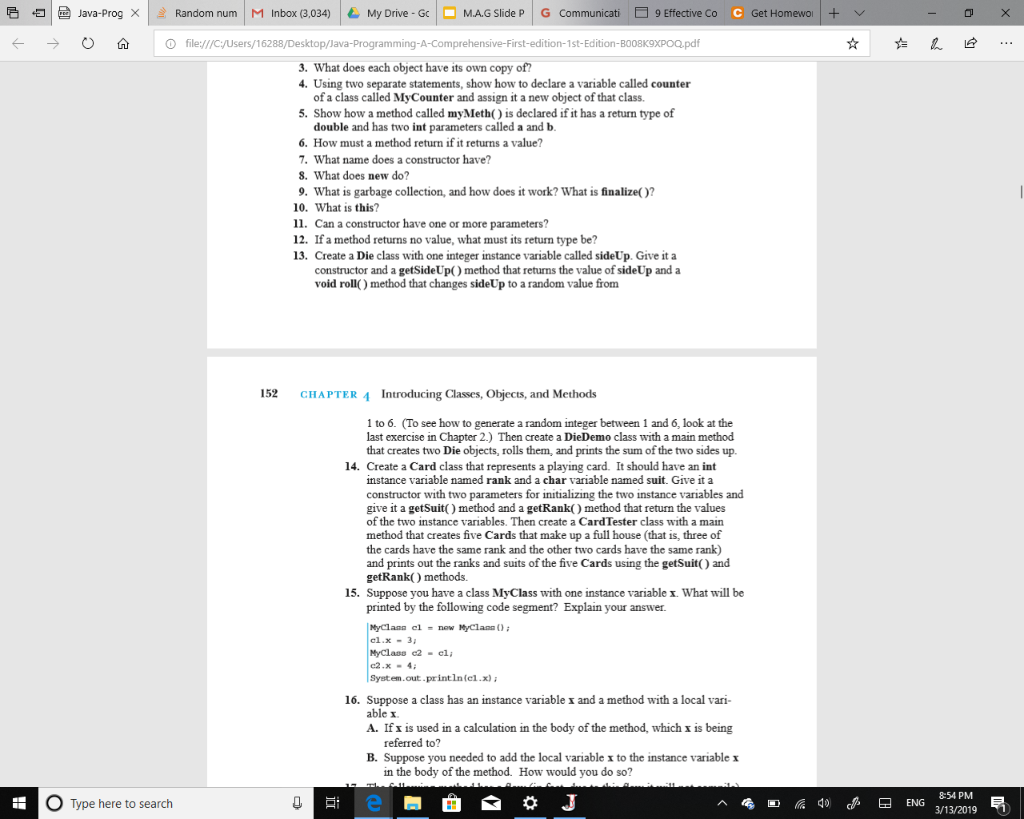 Java Programming. I need solutions for 13, 14. |Java-Prog X | Random