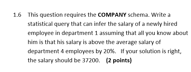 the Emp table and include in it the following attributes (the underlined