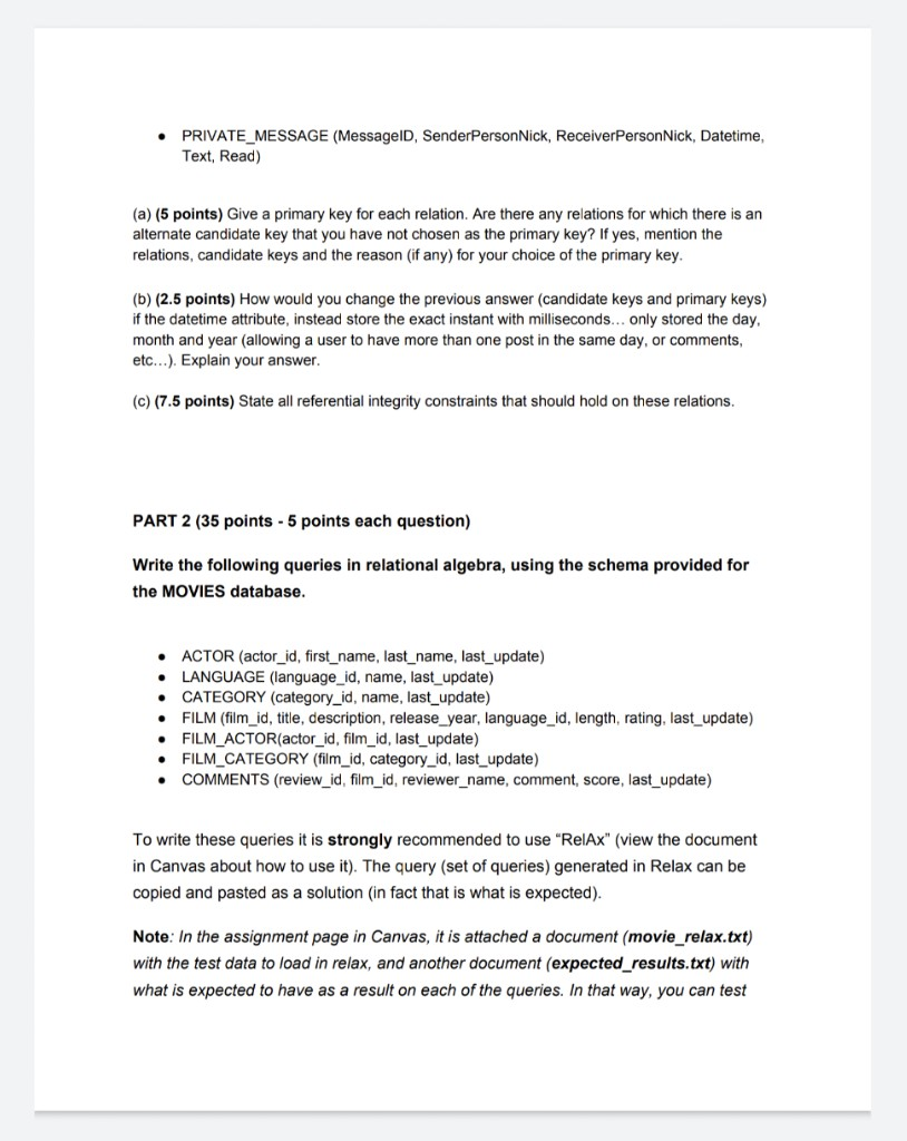 must submit a document file (in pdf or doc format) with answers