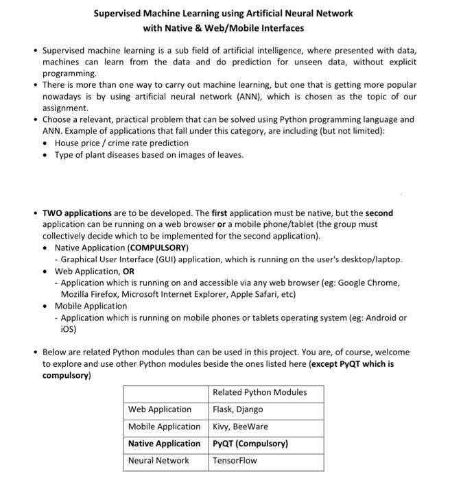 Use python programming language to complete the task. Refer to the rubrics