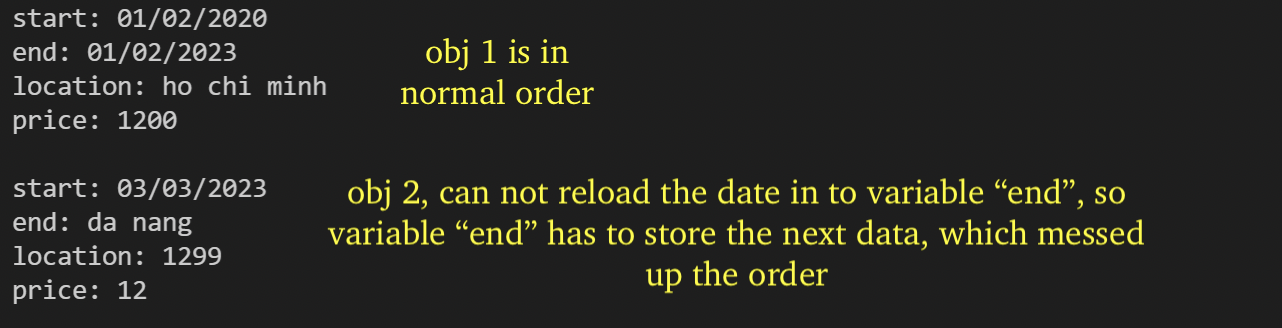 I put cout in my code to detect the errors and this