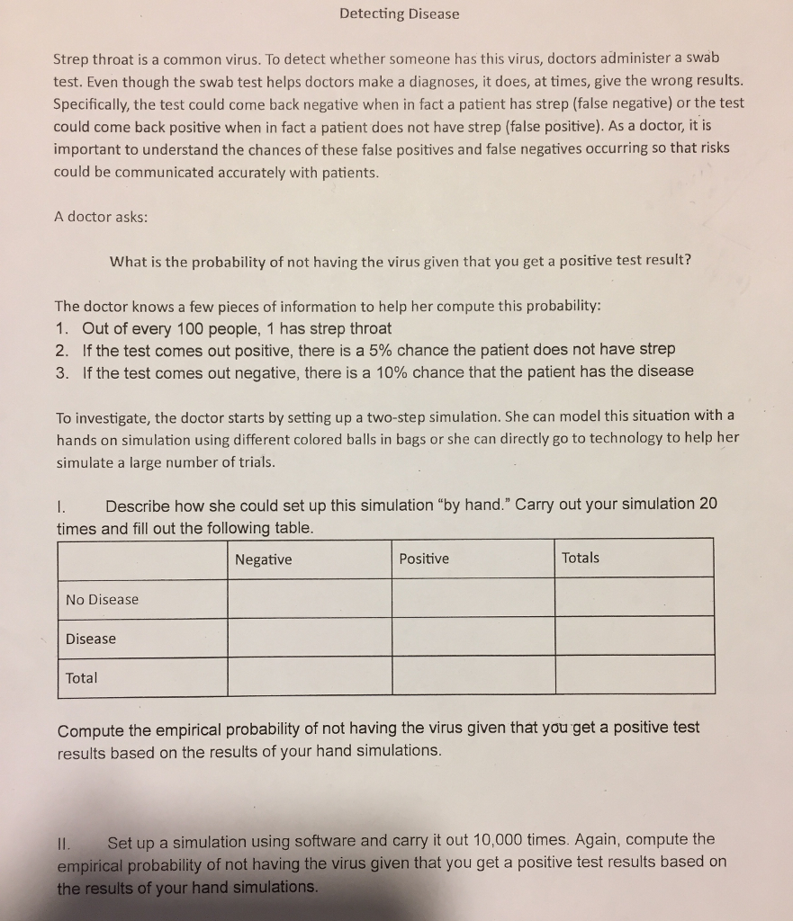 Please read the entire problem statement below and then create a simulation