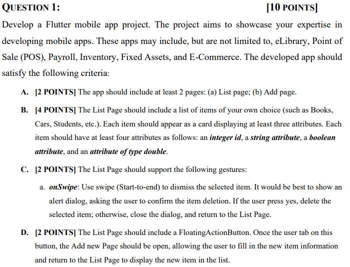 I NEED THIS CODE IN FLUTTER PLEASE evelop a Flutter mobile app