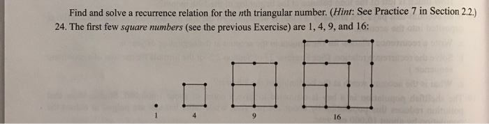  Practice 7 in Section 2.2 for reference: 24. The first few