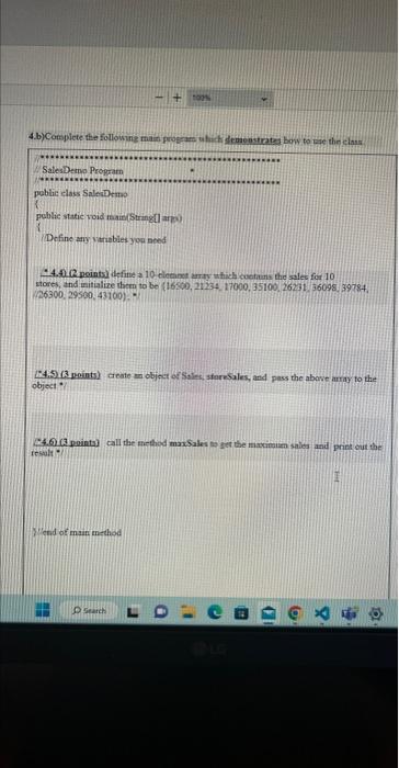 follow tha insturction of 4a and 4b thank you 13) (20 points)Complete