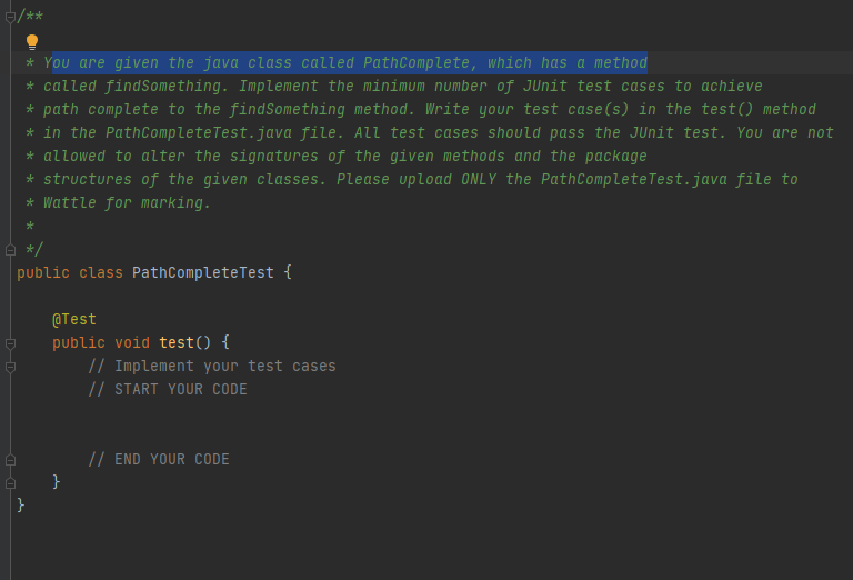 * -0.0 TT */ public static int findsomething(int a, int b, int