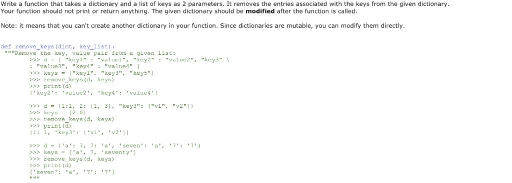 using python Write a function that takes a dictionary and a list