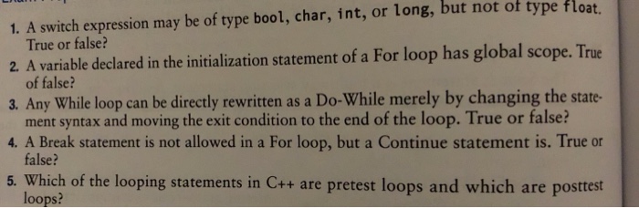  Please I need help with #1-5 not of type float 1.