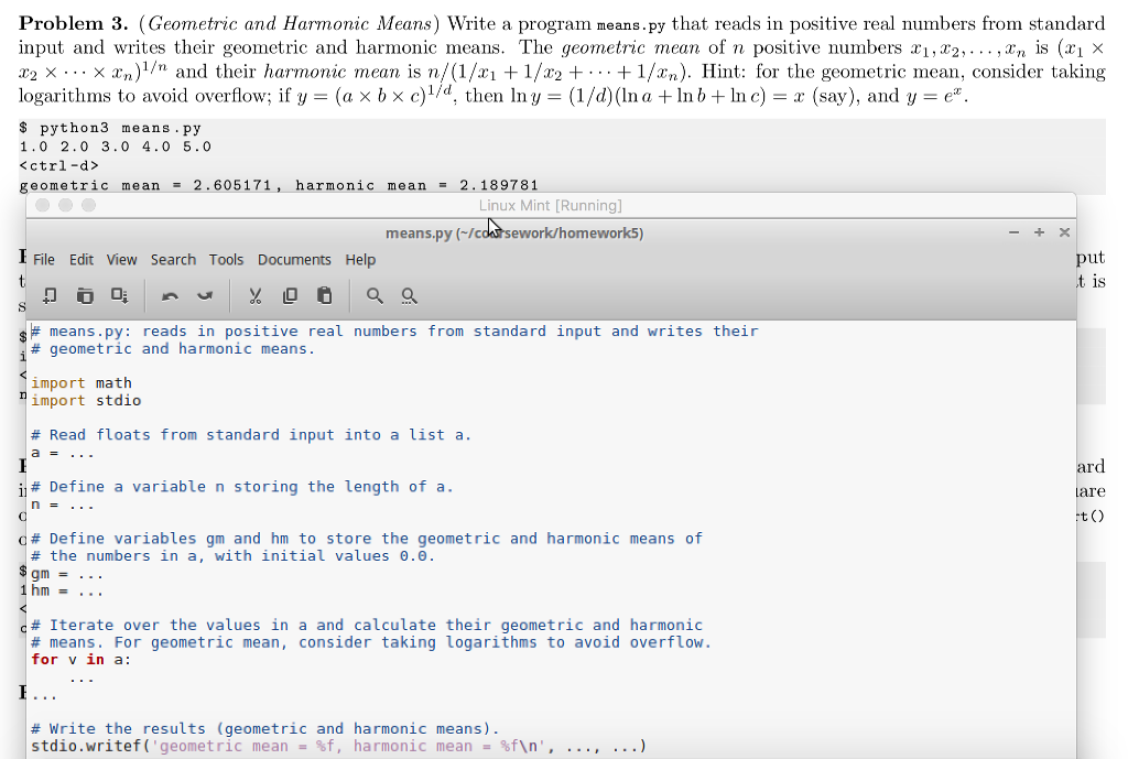 Can someone please help with problem 3? I have to write a