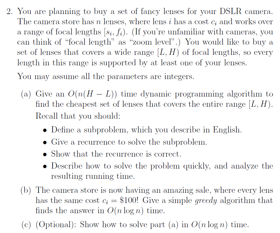 (Algorithm question) I can't solve it as Greedy algorithm and dynamic programming.