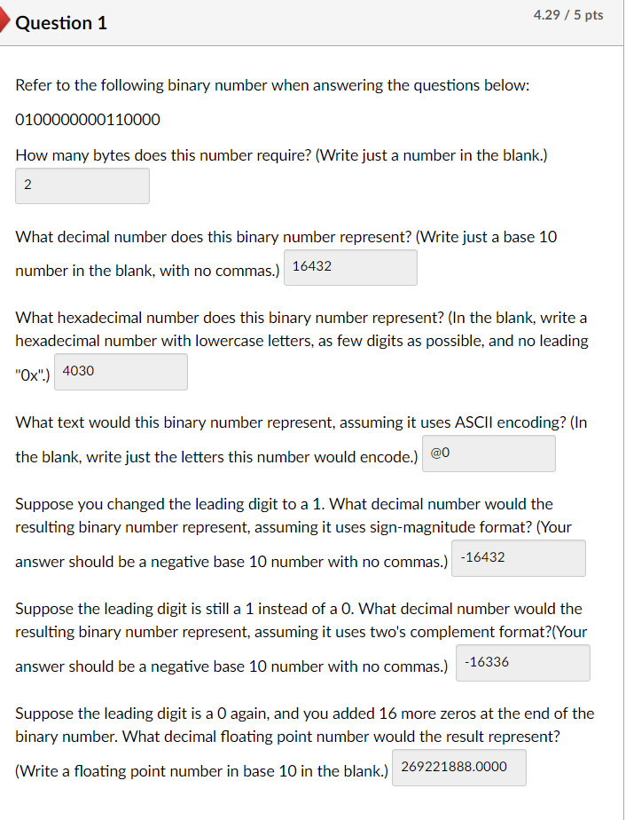  I doubt the floating point number is wrong? May anyone please