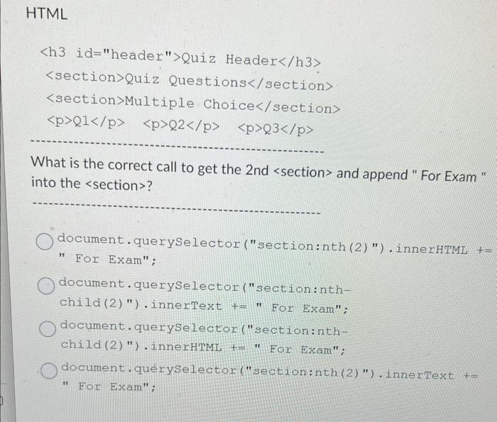 please sove immediately h3id="header"QuizHeader/h3