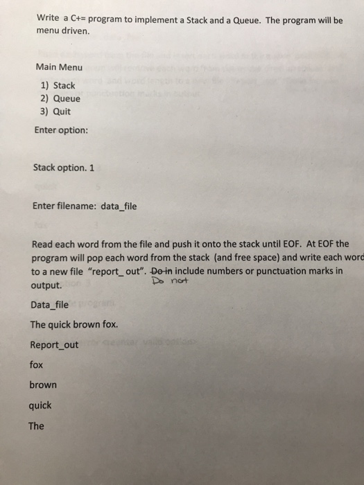  -must use linked lists for functions -cannot use libraries for stacks