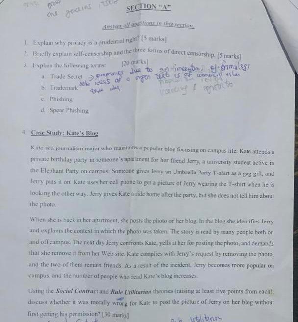  ethical and legal issues in computing 2. Brtefly explain self-censorshyp and