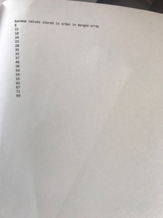 Arrays were the first by filling two arrays with to one new