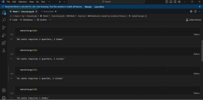 Exercise Notebook created by Jonathan Penava For this exercise you are going
