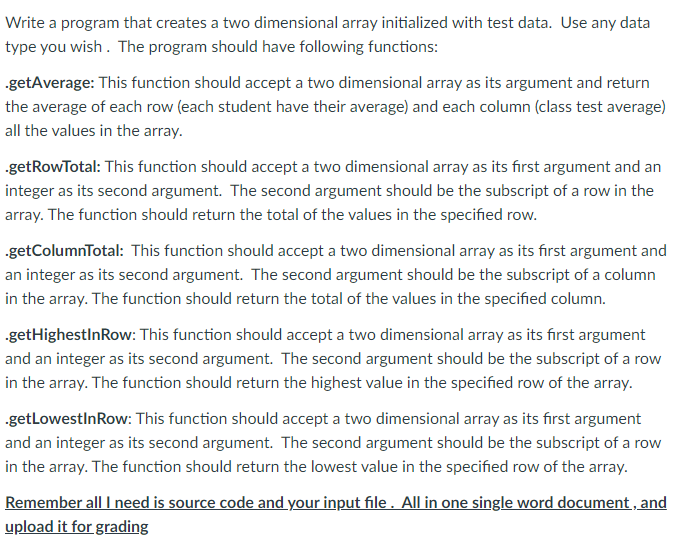  Programming Language is c++ Thank you very much! Write a program