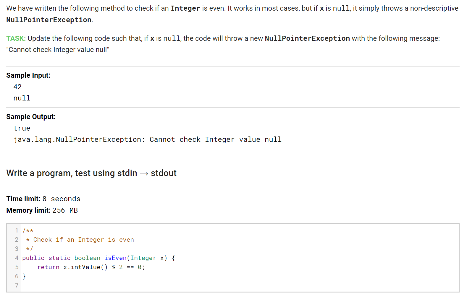 help!! please comment your code We have written the following method to