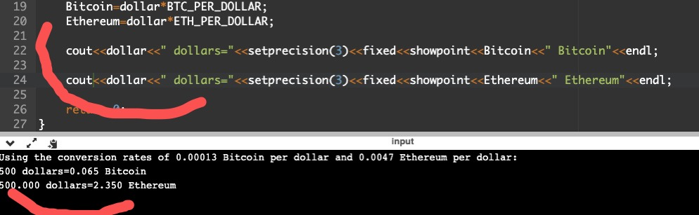 How to let setprecision dont affect the second "dollar"? But still