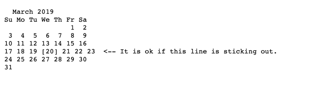 Object Oriented Design Class in JAVA, I need to create a calendar