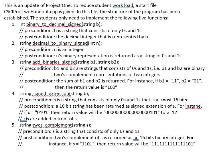 Write a C/C++ program that simulate a menu based binary number calculator.