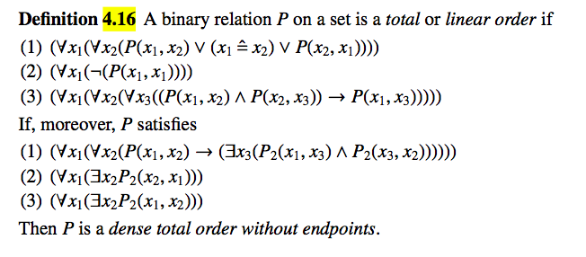 on R2, that is, define a binary relation on pairs (x, y)