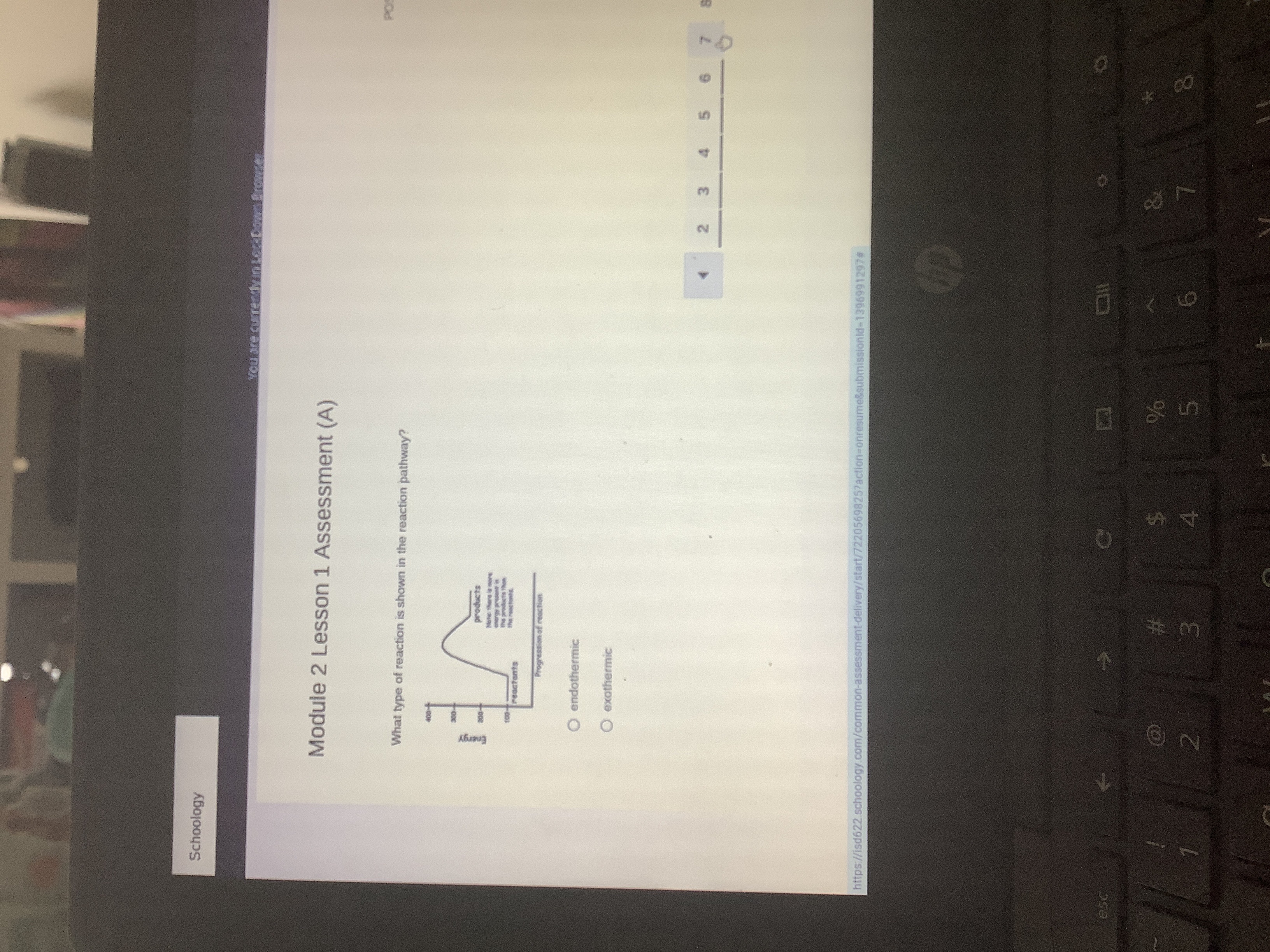  Module 2 Lesson 1 Assessment ((A) What type of reaction is