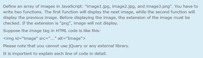  Define an array of images in JavaScript: "image1.jpg, image2.jpg, and image3.png".