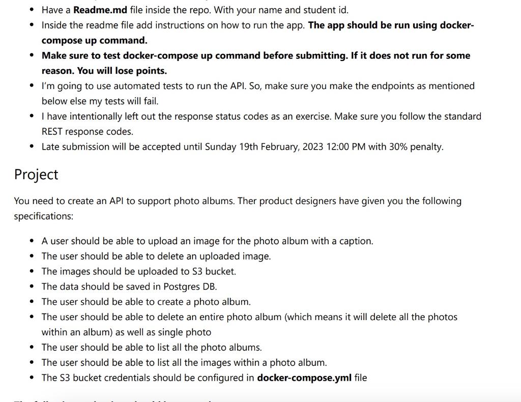 Please write in C# code. - Have a Readme.md file inside the