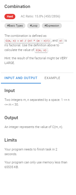  help me write c code thx Combination Hard AC Ratio: 15.8%
