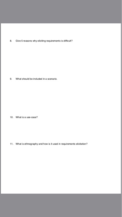 is the distinction between functional and non-functional requirements? 3. List 3 types
