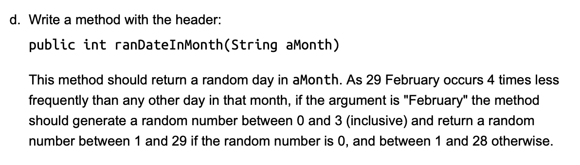  Full code written in Java Write a method with the header: