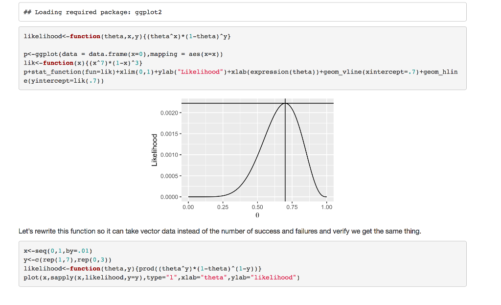 mass function (pmf) for the discrete case], the likelihood principle and the