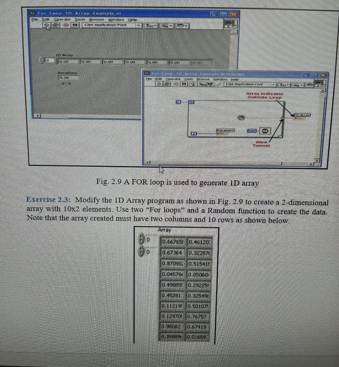 need help with with this LabVIEW exercise. please show front panel done