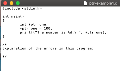 codes and how to fix them. This language is in C if
