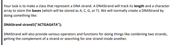 This assignment is done in C++. A header file is provided. It