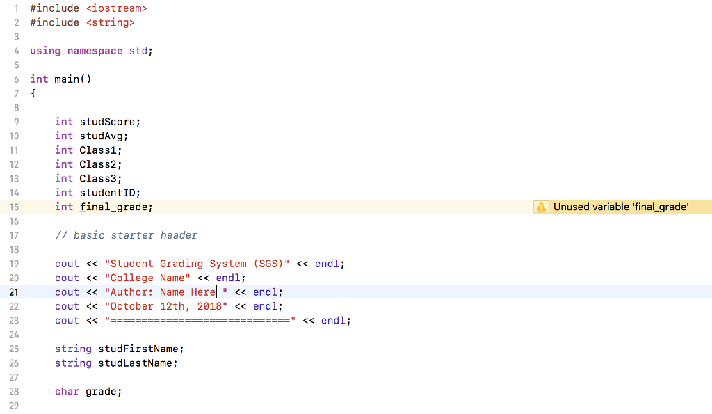 Write a C++ program that accepts a student ID, first name, last