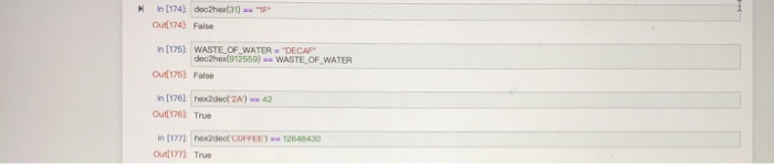 from hexadecimal (base 16) to decima, hex2decand one tat converts from decimal