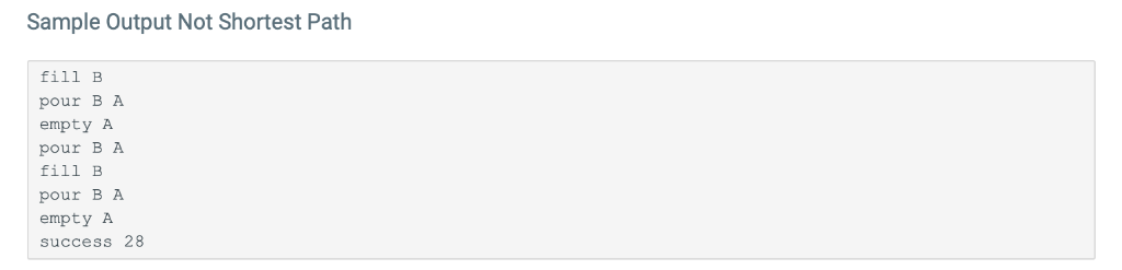 following puzzle. They were given a 3-gallon jug and a 5-gallon jug